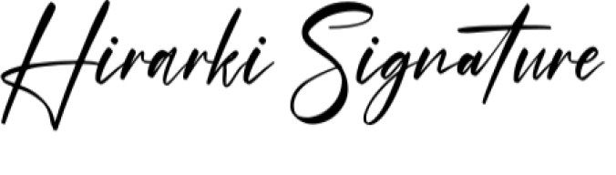 Hirarki Signature Font Preview