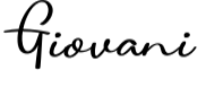 Giovani Font Preview