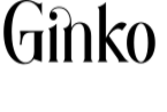 Gingko Font Preview