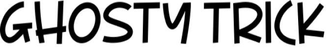 Ghosty Trick Font Preview