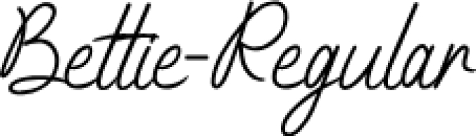 Bettie Font Preview