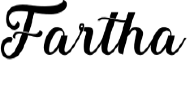 Fartha Font Preview