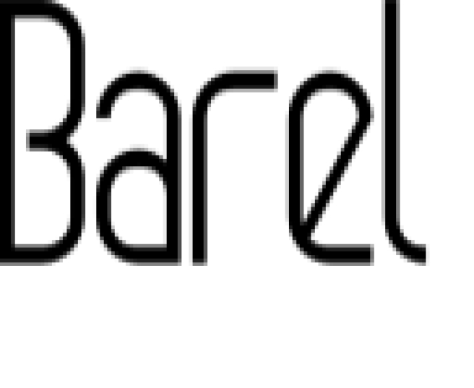 Barel Font Preview