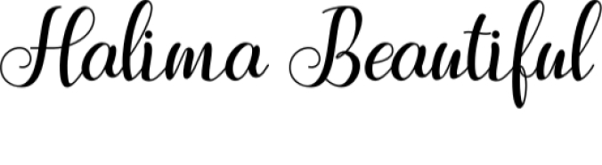 Halima Beautiful Font Preview