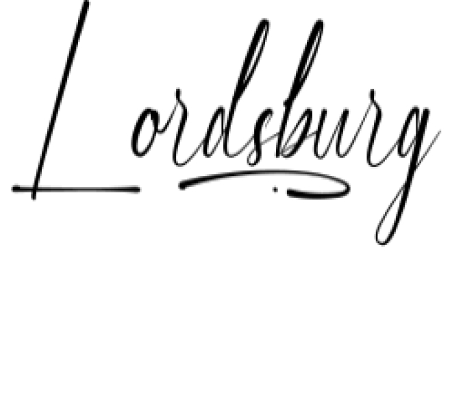Lordsburg Font Preview
