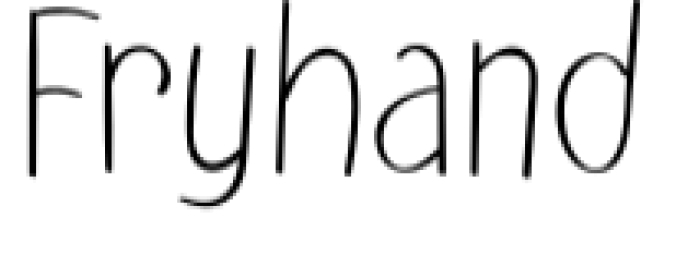 Fryhand Font Preview