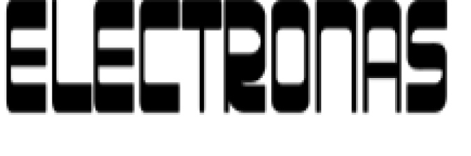 Electronas Font Preview