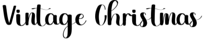 Vintage Christmas Font Preview