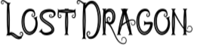 Lost Dragon Font Preview