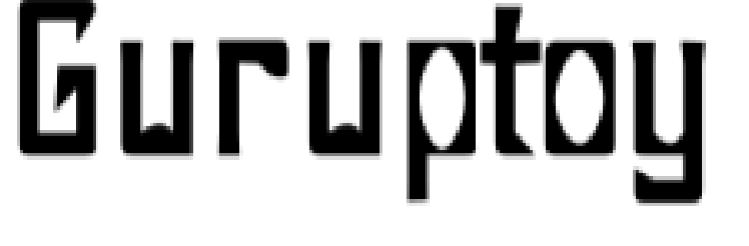 Guruptoy Font Preview
