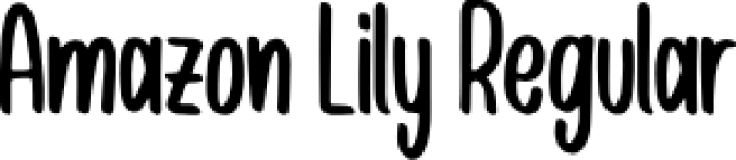 Amazon Lily Font Preview