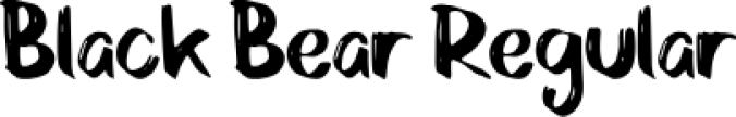 Black Bear Font Preview