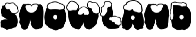 Snow Land Font Preview
