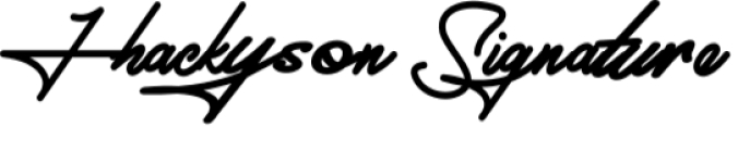 Jhackyson Signature Font Preview