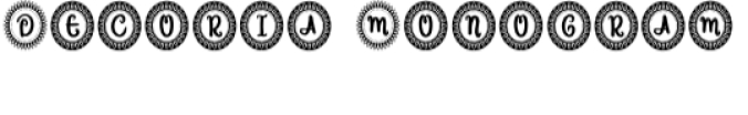 Decoria Monogram Font Preview