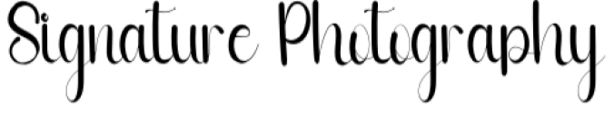 Signature Photography Font Preview