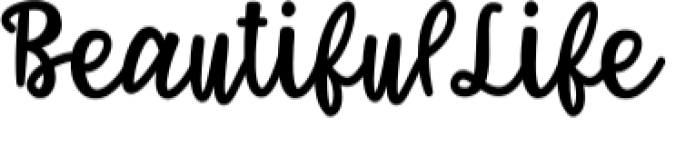 Beautiful Life Font Preview