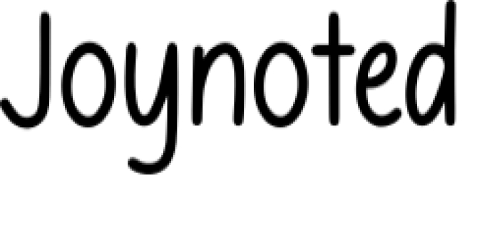 Joynoted Font Preview