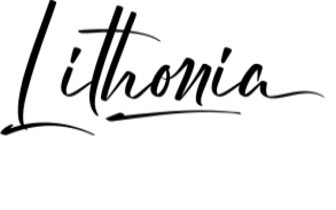 Lithonia Calligraphy Font Preview