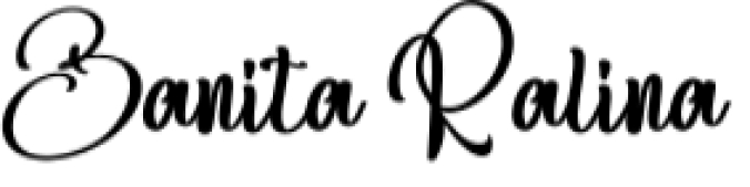 Banita Ralina Font Preview