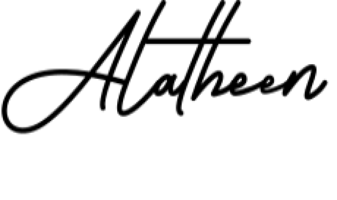 Alatheen Font Preview
