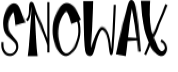 Snowax Font Preview