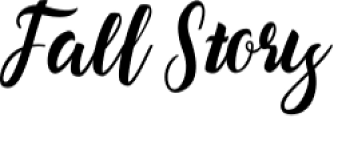 Fall Story Font Preview