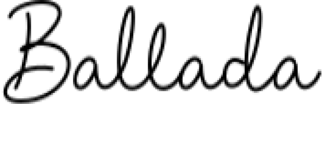 Ballada Font Preview