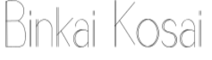 Binkai Kosai Font Preview