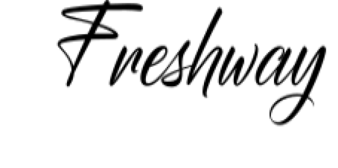 Freshway Font Preview