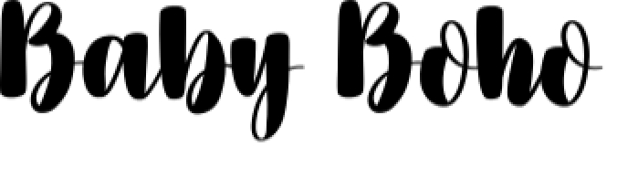 Baby Boho Font Preview