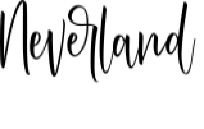 Neverland Font Preview