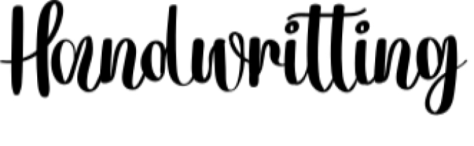 Handwritting Font Preview