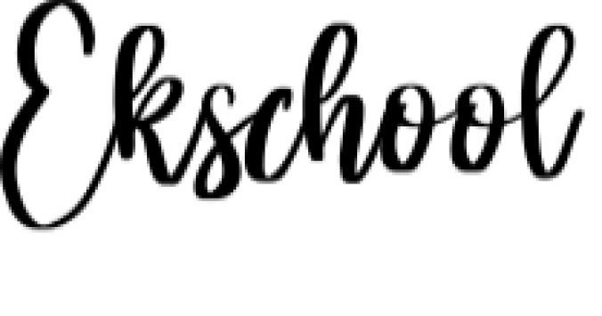 Ekschool Font Preview