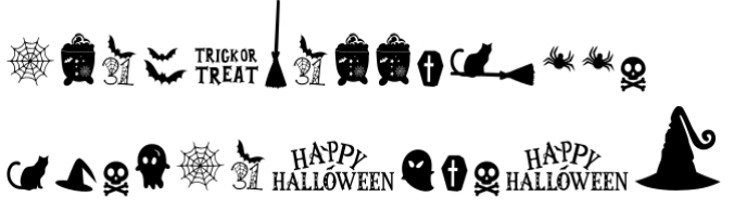 Black Halloween Font Preview