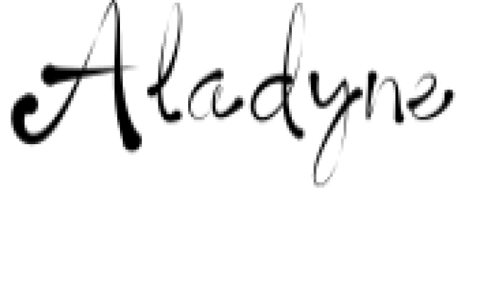 Aladyne Font Preview