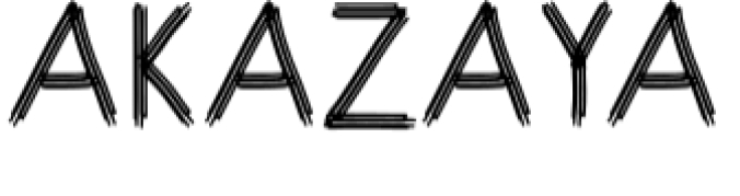 Akazaya Font Preview