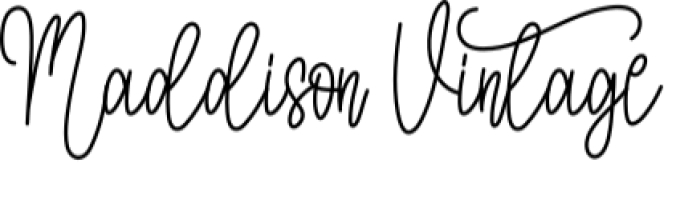 Maddison Vintage Font Preview