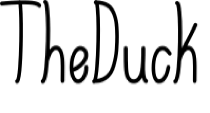 The Duck Font Preview