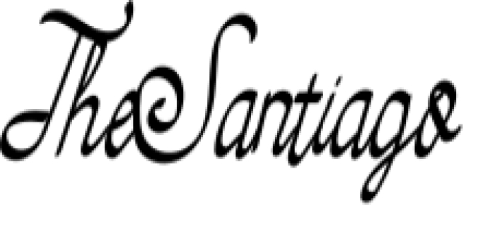 The Santiago Font Preview