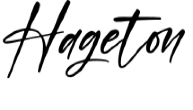 Hageton Font Preview