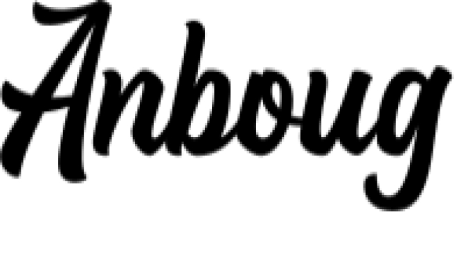 Anboug Font Preview