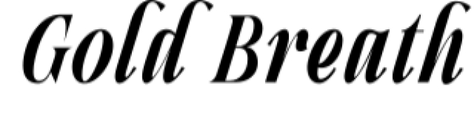 Gold Breath Font Preview