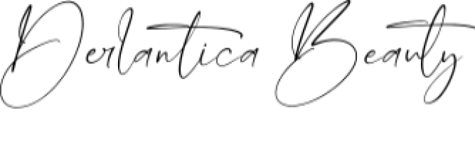 Derlantica Beauty Font Preview
