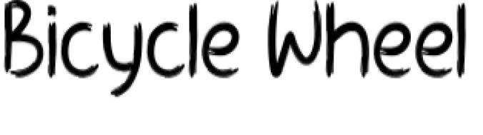 Bicycle Wheel Font Preview