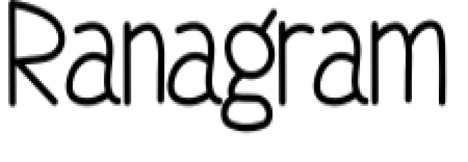 Ranagram Font Preview