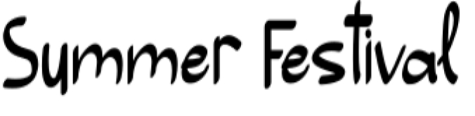 Summer Festival Font Preview