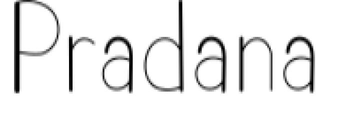 Pradana Font Preview