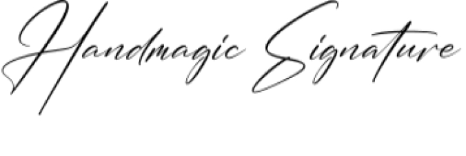 Handmagic Signature Font Preview