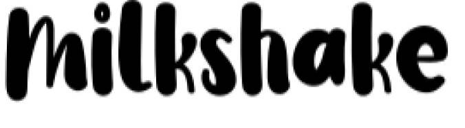 Milkshake Font Preview
